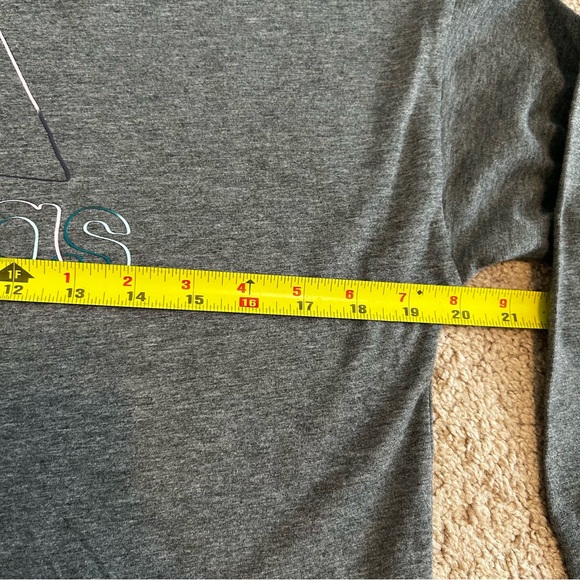 adidas Girl's Small 7/8 Heather Gray Long Sleeve Waist Crew Tee Big Kids NWT - Picture 10 of 12